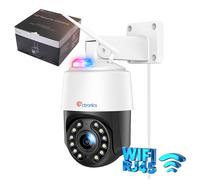4K 8MP Caméra Surveillance Ctronics 5X Zoom Optique WiFi 2,4/5 GHz Détection Humain/Véhicule/Animaux 50m Suivi Auto Métal/Cloud