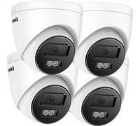4K Smart Dual Light Bullet Caméra réseau, détection de personnes et de véhicules, vision nocturne couleur, 4PC I91DM