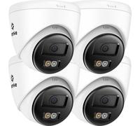 4K Ultra HD POE caméra de sécurité vidéo réseau, détection de personnes et de véhicules, audio bidirectionnel, IP67 étanche, 4pcs caméra