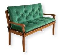 4L Textil Coussin de Banc de Jardin Coussin de balançoire hollywoodienne Coussin de Banc Coussin de Banc d'extérieur Coussin de Banc de Jardin Coussin de Palette (120x50x50 cm, Vert)