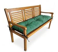 4L Textil Coussin de Banc de Jardin Coussin de balançoire hollywoodienne Coussin de Banc Coussin de Banc d'extérieur Coussin de Banc de Jardin Coussin de Palette (100x40 cm, Vert)