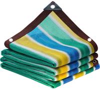 (4m x 5m, multicolore) 95% Filet d'ombrage, bâche, voile solaire, toile d'ombrage multifonctionnelle et respirante, pour jardin, serre, fleurs, filets d'ombrage pour plantes