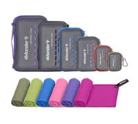 4Monster Serviette de voyage en microfibre à séchage rapide, légère, ultra douce, super absorbante et compacte pour le sport, la plage, le camping, le yoga, la natation, la randonnée