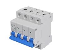 4P 16A 400V DZ47-63 Disjoncteur Miniature 4 pôles Interrupteur d'air 6KA | 50Hz Montage sur rail DIN Déclenchement en cas de surintensité Interrupteur magnétothermique automatique 4 module