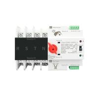 4P 3 Phase 4 wire Din Rail ATS for PV and inverter Dual Power Automatic Transfer Selector Switches Uninterrupted 63A 100A 125A EKFBQBGW(100A)
