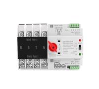 4P 3 Phase Din Rail ATS Dual Power Automatic Transfer Switch Electrical Selector Switches Uninterrupted Power 63A 100A 125A MQXFCZUX(63A)