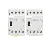 4P 40A 63A 2NC2NO OR 4NO 220V/230V 50/60HZ Din Rail Household AC Modular Contactor Manually Operation MQXFCZUX(4P 40A 2NO2NC 220V)