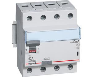 4P 63A 30mA TX3 Disjoncteur différentiel Legrand 411709
