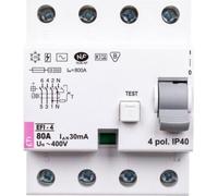 4P 80A 0,03A Disjoncteur différentiel type AC EFI-4 02062145