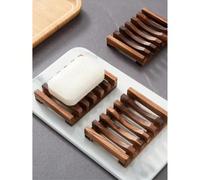 4pcs/2pcs/1/Set Porte-savon de salle de bain en bois vintage, Porte-savon de salle de bain minimaliste à la mode, Porte-savon auto-drainant, Porte-savon de lavabo, Porte-savon fait main 1 pièce,2 pièc