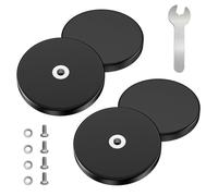 4pcs 8,5kg Gros Aimant Puissant Caoutchoutés, Antidérapants Aimants Puissants Ø 43 mm avec Filetage Interne M4