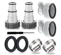 4PCS Caoutchouc Adaptateur Tuyau pour Pompe, Raccord pour Tuyau Piscine Intex Ø 32 et 38 mm