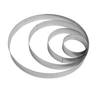 4pcs Cercle à Tarte, Anneau à Tarte de Pâtisserie en Acier Inoxydable, Moule à Gâteau Ronds - 6-20cm