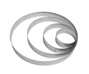 4pcs Cercle à Tarte, Anneau à Tarte de Pâtisserie en Acier Inoxydable, Moule à Gâteau Ronds - 6-20cm