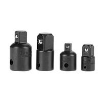4Pcs Chrome Vanadium Adaptateur Pans et Réducteur Set - 1/4", 3/8", 1/2 liquet Adaptateur Socket Extentsion pour Douilles et Embouts (Noir)