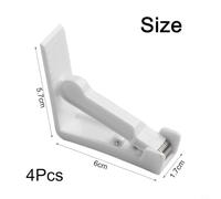 4Pcs Clear Plastic Tablecloth Clips Non-Slip Holder | pour crystal clear design, strong non-slip grip, holds cloth tight, wind resistant, easy snap-on