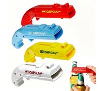 4pcs Décapsuleurs à Capuchon Pistolet Decapsuleur Biere | Ouvre Bouteille 2-en-1, ABS Décapsuleur en Forme de Pistolet pour Catapultes de Lanceur de Bouteilles de Fête de Bar