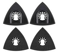 4Pcs delta patin de ponçage 80mm, accessoires multi-outil, pour Worx Mikita Dewalt Bosch oscillant