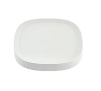 4pcs Detachable Square Flower Pot Mobile Tray pour Plantes D'intérieur | Roue universelle Stable antidérapante, Base mobile, plateau roulant robuste for plantes d'intérieur(White-28.5cm)