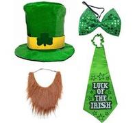 4Pcs Ensemble de cadeaux pour la Saint-Patrick FONGWAN fête irlandais fournitures décoratives-B Vert G