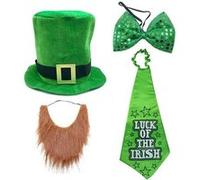 4Pcs Ensemble de cadeaux pour la Saint-Patrick FONGWAN fête irlandais fournitures décoratives-C Vert G