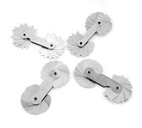 4pcs Jauge de Filet Radiale R0.3-1.5/R1-6.5/R7-14.5/R15-25 Jauge de rayon en Acier Inoxydable Outil de Mesure