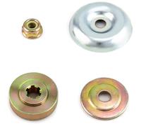 4pcs Kit de Écrous de Rechange en Métal pour Lames de Boîte de Vitesse, Pieces Detachees pour Debroussailleuse et Tondeuses à Gazon