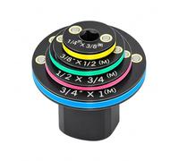 4PCS Low Profile Impact Socket Adapter Set, Conception Magnétique, Couleur | 3/8" à 1/2", 1/4" à 3/8", 3/4" à 1", 1/2" à 3/4", Adaptateur Douilles à Choc, pour Espaces Étroits