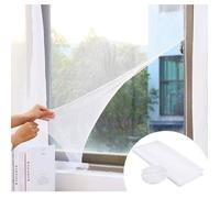 4Pcs Moustiquaire Fenêtre Filet Blanc Mosquito Protection Maille Avec 4 Rouleaux Ruban Adhésif Moustique Protecteur Filet Découpab