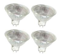 4PCS MR16 12V 20W Ampoules Halogènes GU5.3 Spot Halogene Réflecteur Lampe | Ampoule MR16 Halogène Dimmable Blanc Chaud pour Hotte Aspirante,Plafonnier