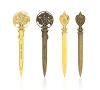 4pcs Ouvre-lettres, Ouvre-lettres Vintage En Métal En Alliage De Zinc Antique Enveloppe Slitter Tree Et Heart Design Ouvre-courrier Pour Fournitures De Courrier De Bureau