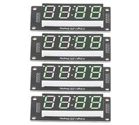 4Pcs Panneau d'affichage LED à 4 chiffres, Module d'horloge 7 segments, carte PCB 5V pour afficheur numérique à LED (Vert MRA041A)