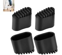 4Pcs Patins Pieds Escabeau Pied pour Echelle Antidérapant 20x40mm | Embout Caoutchouc Universel pour Échelle Télescopique à Chevrons Protection Sol et Stabilité Travaux en Hauteur