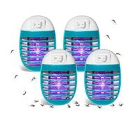 4pcs Professionnel Anti Mouche Electrique,Lampe,électrique Insecticide,électrique avec lumière UV, Mouches Intérieur,extérieur