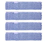 4pcs Recharges pour Raclette à Vitres en Microfibre, 35cm, Réutilisable et Lavable Chiffon Nettoyant Microfibre Compatible avec Mr.SIGA Outils de Nettoyage de Vitres pour la Maison et Le Bureau