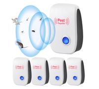 4pcs Répulsif Ultrason Anti-Rongeurs Insectes, Poulailler Ultrason Souris