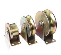 4Pcs Roue rail V/U/H 30-60mm fonte roulement Pour portail porte coulissant | Roue de rail type V/U/H 30/50/60mm fonte galvanisée haute résistance Pour porte portail coulissant(H Type 60mm)