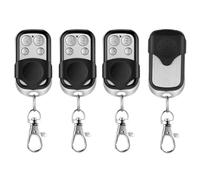 4Pcs Telecommande Portail 433.92 MHz, Universelle Rolling Code Telecommande Duplicateur, Télécommande Garage sans Fil à 4 Boutons pour Porte Garage Électrique avec Couvercle Coulissant