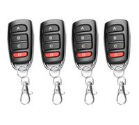 4PCS Telecommande Universelle Portail 433 Mhz, Duplicateur Porte de Garage Telecommande, Telecommande Garage Remplacement Sans Fil