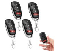 4Pcs Télécommandes 433,92 MHz pour Portes de Garage, Télécommande Universelle Duplicateur, Télécommande Portail Universelle, Télécommande Automatique à 4 Boutons pour Portes de Garage