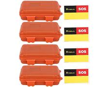 4pcs Tool extérieur Boîte de Rangement de Survie, boîtes de Rangement à épreuves scellées, récipient d'étanchéité imperméable résistant à la Pression à étanche