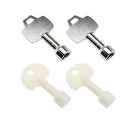 4pcs Triangle Clé Poubelle en Métal n Plastique Accessoires pour 70L Extérieur Peel Poubelle Triangle Côté Longueur 7-9mm