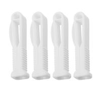 4pièces Ouvre-flacon en Plastique ABS, Portable blanc | Ouverture Nette et Rapide, Réduit L’Effort Manuel, Adapté aux Cols D’Ampoules et Bouchons, 6,8x1,7x1,4cm
