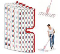 4Pièces Recharges Serpillière Compatible pour Vileda 1-2 Spraymax Lavable Balai Microfibre pour Tous Sols Durs Accessoire Nettoyage
