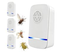 4Pièces Ultrason Souris et Rats Répulsif Anti-Rongeurs Ultrason Insectes | 4Pcs Ultrason Souris et Rat Intérieur Répulsif Électronique Insectes pour Moustiques Fourmis Araignées Cafards Acariens