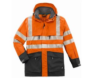4PROTECT Parka haute visibilité Tampa orange vif/gris XL