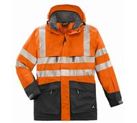 4PROTECT Parka haute visibilité Tampa orange vif/gris XXL
