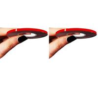 4R Quattroerre.it 10453 Trim Stripes Bandes Adhésives pour Voitures, Rouge, 3 mm x 10 MT (Lot de 2)