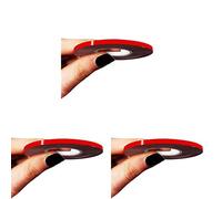 4R Quattroerre.it 10453 Trim Stripes Bandes Adhésives pour Voitures, Rouge, 3 mm x 10 MT, Paquet de 3