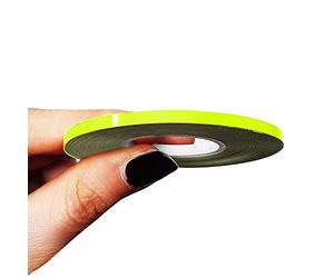 4R Quattroerre.it 10460 Trim Stripes Bandes Adhésives pour Voitures, Jaune Fluorescent, 3 mm x 10 MT